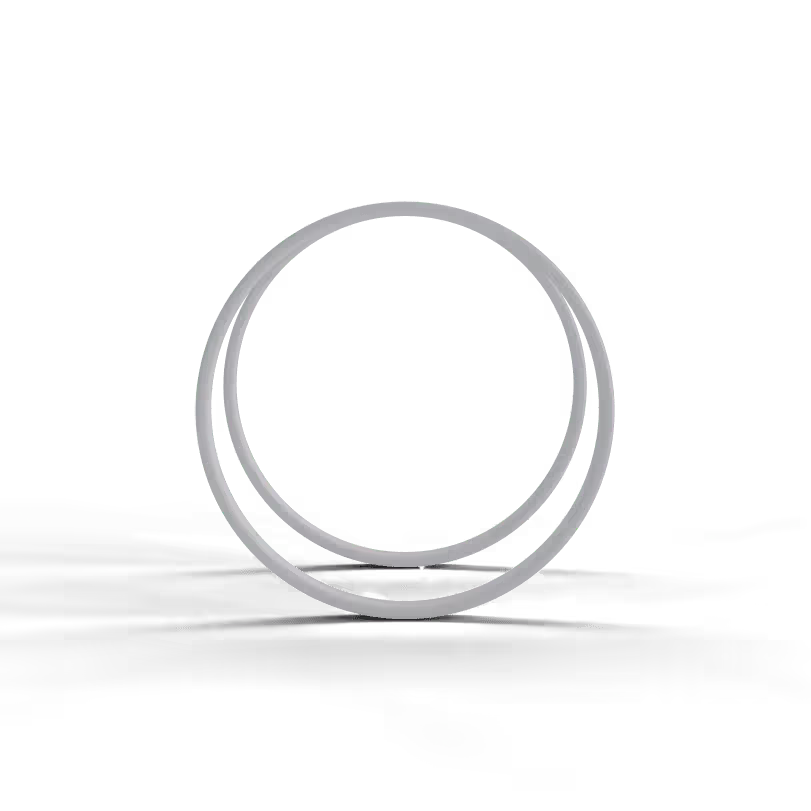 Two wear rings for a cargo pump.