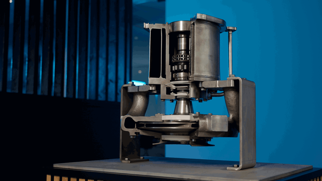 Deep well cargo pump system